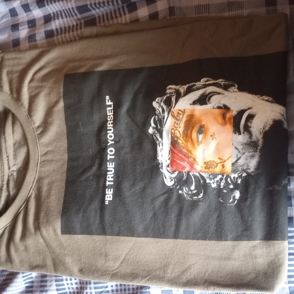 Lil Peep T-shirt. XL olive green tee